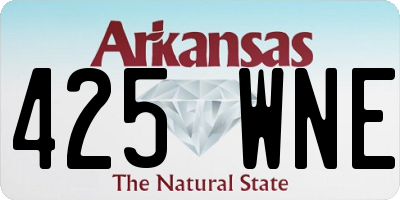 AR license plate 425WNE