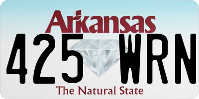 AR license plate 425WRN