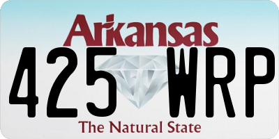AR license plate 425WRP