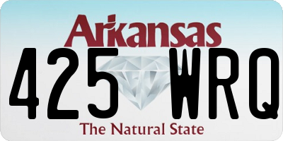 AR license plate 425WRQ