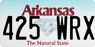 AR license plate 425WRX