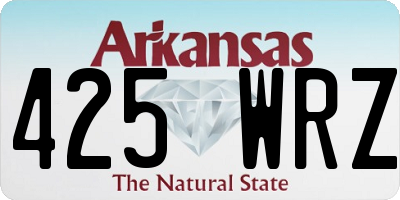 AR license plate 425WRZ
