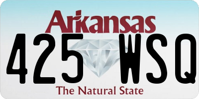 AR license plate 425WSQ