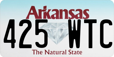 AR license plate 425WTC