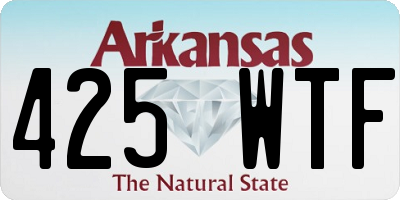 AR license plate 425WTF