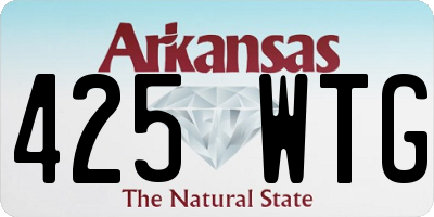 AR license plate 425WTG