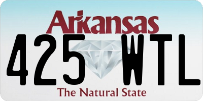 AR license plate 425WTL