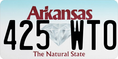 AR license plate 425WTO