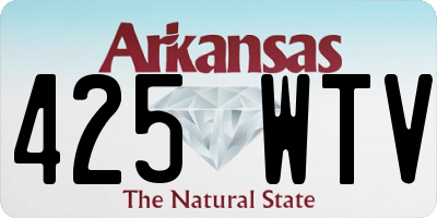 AR license plate 425WTV