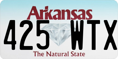 AR license plate 425WTX