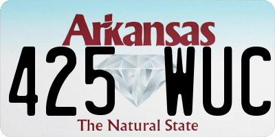 AR license plate 425WUC