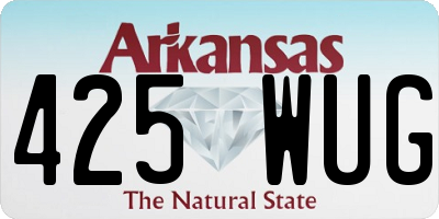 AR license plate 425WUG