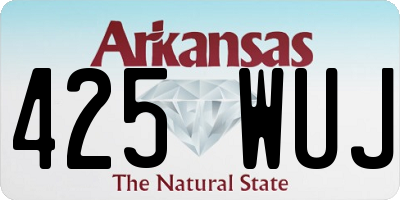 AR license plate 425WUJ