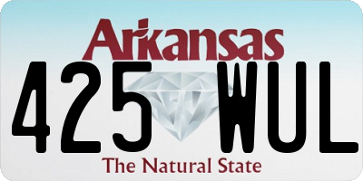 AR license plate 425WUL