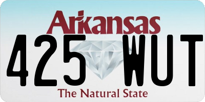 AR license plate 425WUT