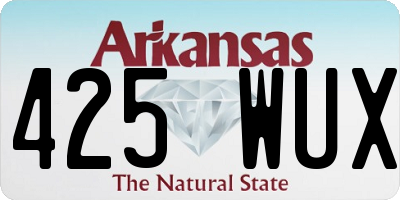 AR license plate 425WUX