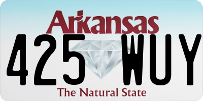 AR license plate 425WUY