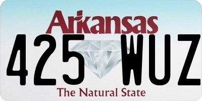 AR license plate 425WUZ