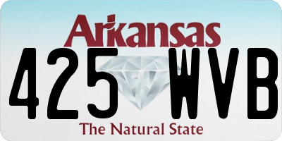 AR license plate 425WVB