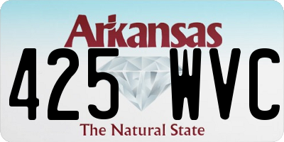 AR license plate 425WVC