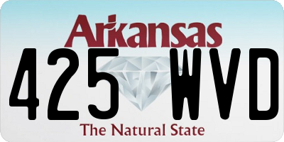 AR license plate 425WVD