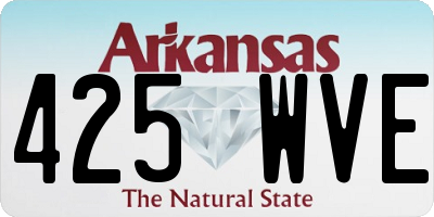 AR license plate 425WVE