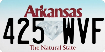 AR license plate 425WVF