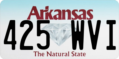 AR license plate 425WVI