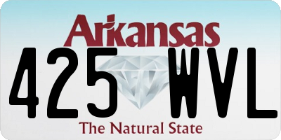 AR license plate 425WVL