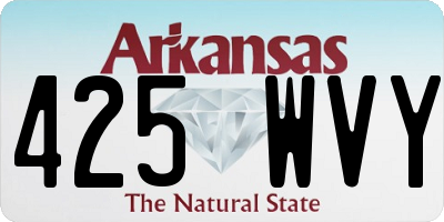 AR license plate 425WVY