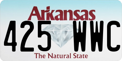 AR license plate 425WWC