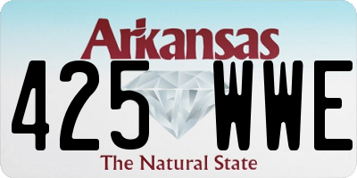 AR license plate 425WWE