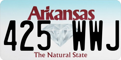 AR license plate 425WWJ