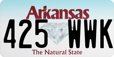 AR license plate 425WWK