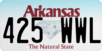 AR license plate 425WWL