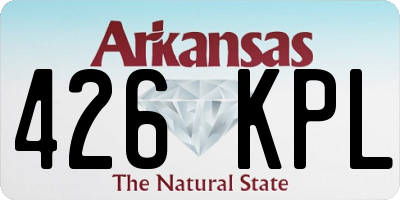 AR license plate 426KPL