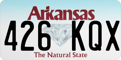 AR license plate 426KQX