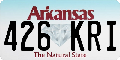 AR license plate 426KRI