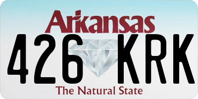 AR license plate 426KRK