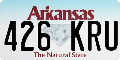 AR license plate 426KRU