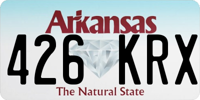 AR license plate 426KRX