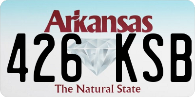 AR license plate 426KSB