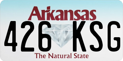 AR license plate 426KSG