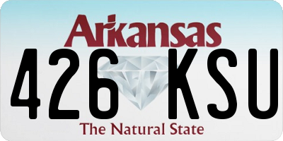 AR license plate 426KSU