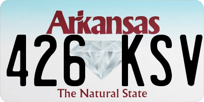 AR license plate 426KSV