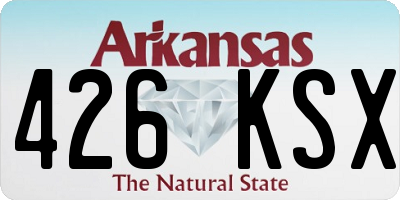 AR license plate 426KSX