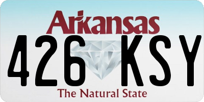 AR license plate 426KSY