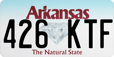AR license plate 426KTF