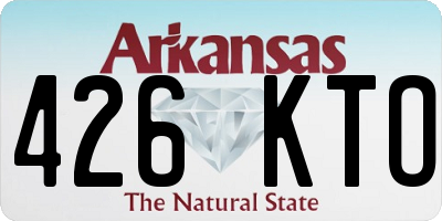 AR license plate 426KTO