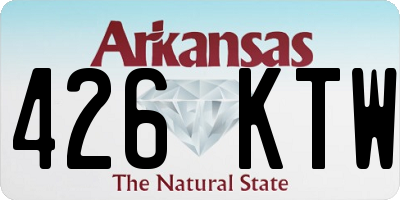 AR license plate 426KTW